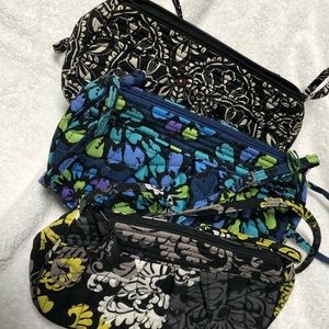 Lot of three Vera Bradley Frannie crossbody bags